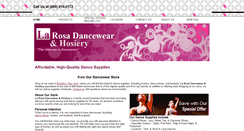Desktop Screenshot of dancewearatlarosa.com